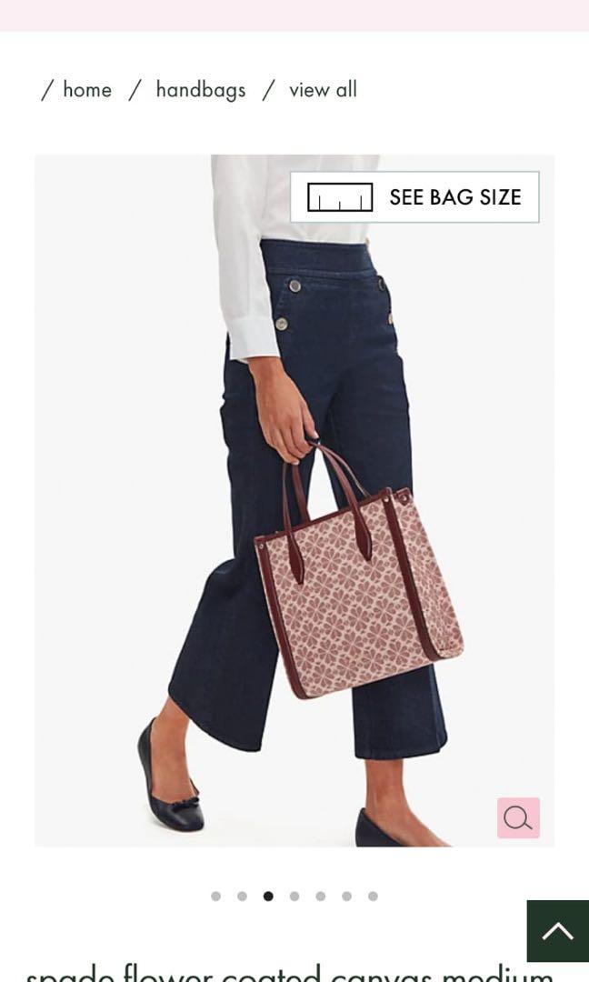 Lightly used Kate Spade Coated Canvas Medium North South tote Women s Fashion Bags Wallets Tote Bags on Carousell