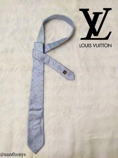 Louis Vuitton Light Blue Woven Tie