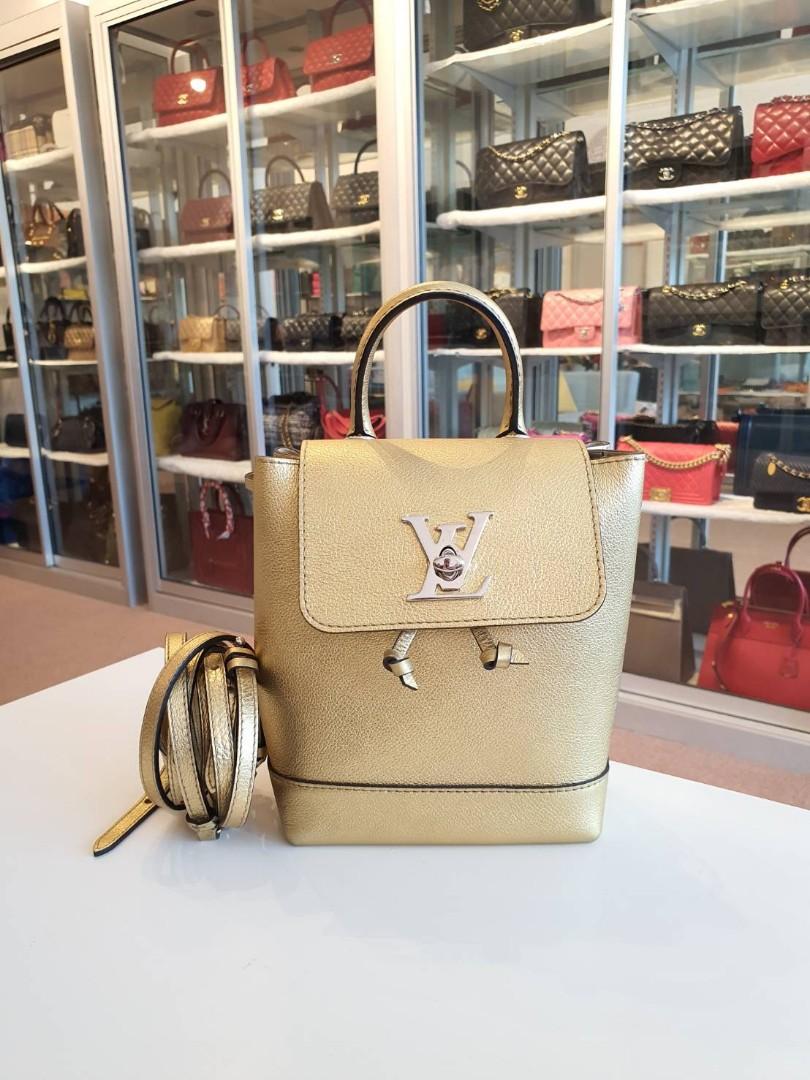 Louis Vuitton Lockme Backpack Mini Gold