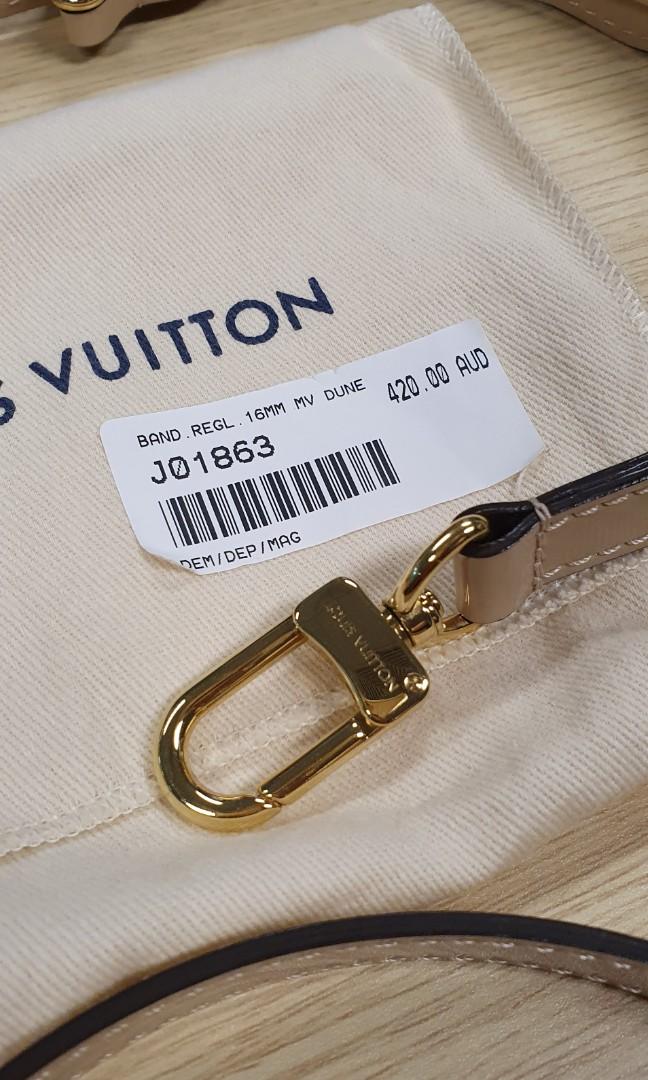 Louis Vuitton Dune Vernis 16mm Adjustable Shoulder Strap