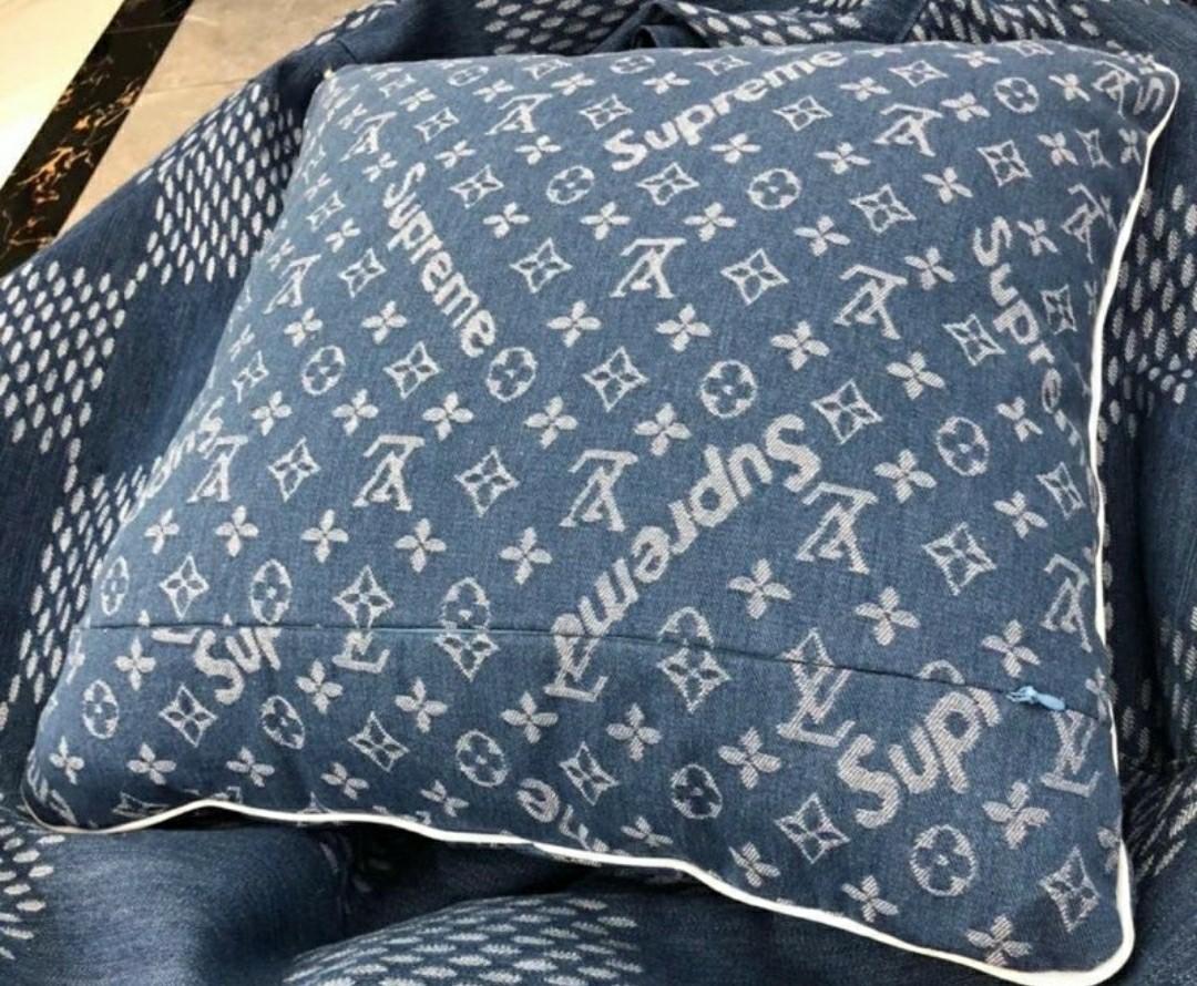 LV X Supreme Pillow, Furniture & Home Living, Kitchenware & Tableware,  Table Linen & Textiles on Carousell