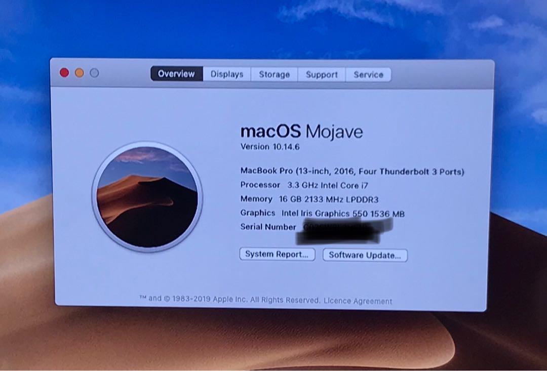 Macbook Pro 13 16 Space Grey Rare High Specs 3 3ghz I7 16gb 512gb Ssd Electronics Computers Laptops On Carousell