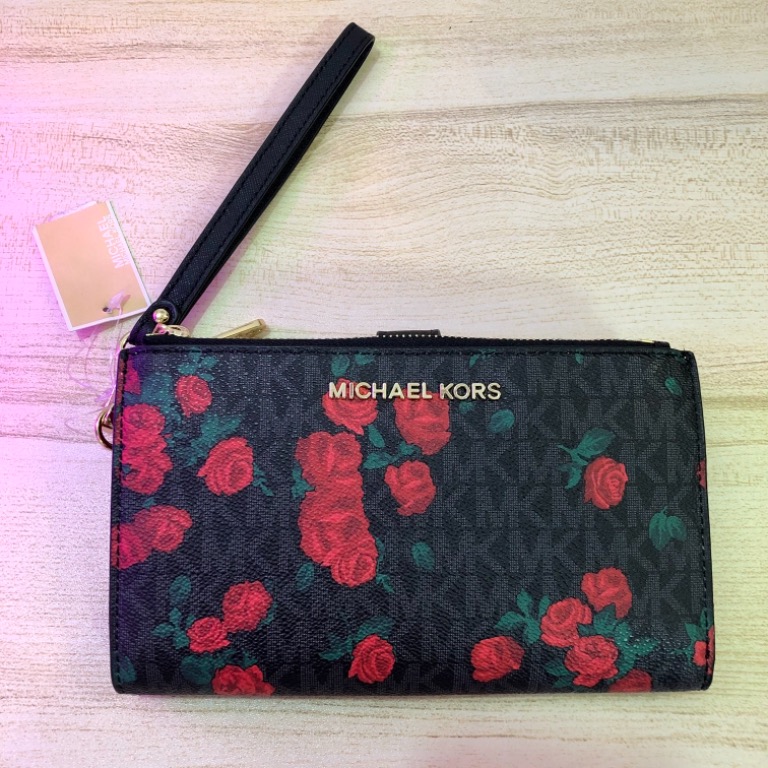 Michael kors floral new arrivals wristlet
