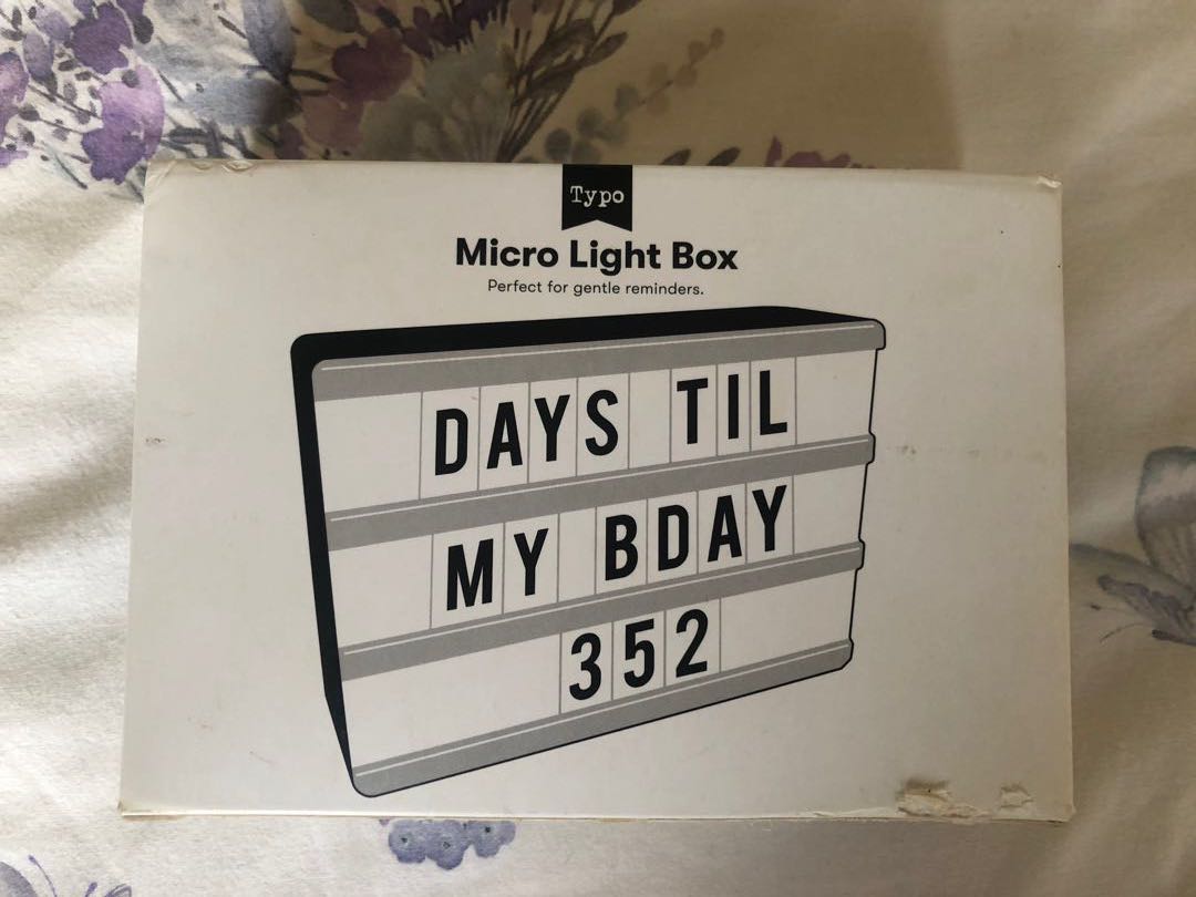 Micro light Box Typo, Babies & Kids, Baby Nursery & Kids Furniture
