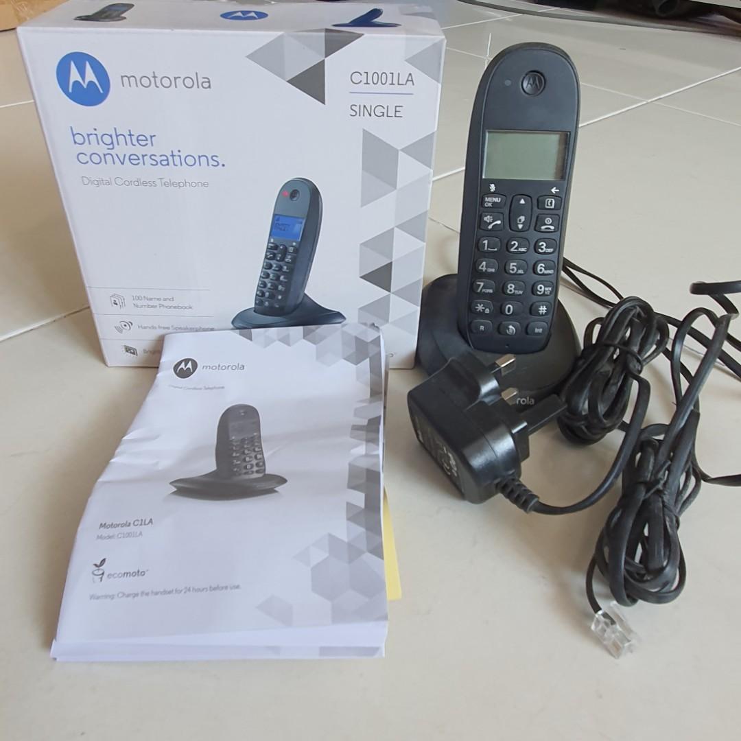 Motorola Digital Cordless Telephone Telefon Rumah Wireless Mobile Phones Tablets Others On Carousell