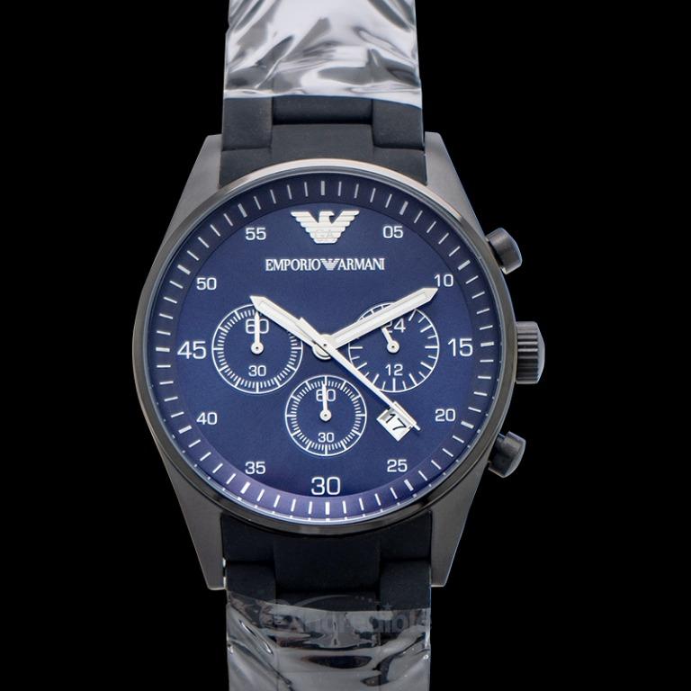 NEW] Emporio Armani Sport Chronograph Blue Dial Men's Watch AR5921