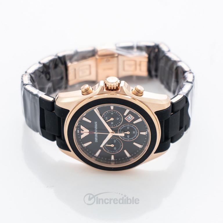 NEW Emporio Armani Sport Chronograph Black Dial Men s Watch AR6066