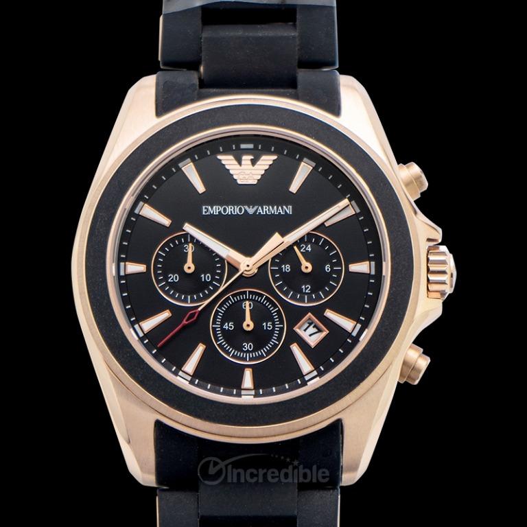 NEW Emporio Armani Sport Chronograph Black Dial Men s Watch AR6066
