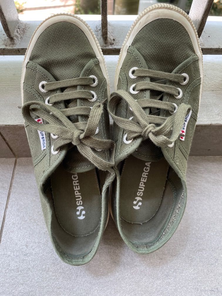 Superga top khaki green