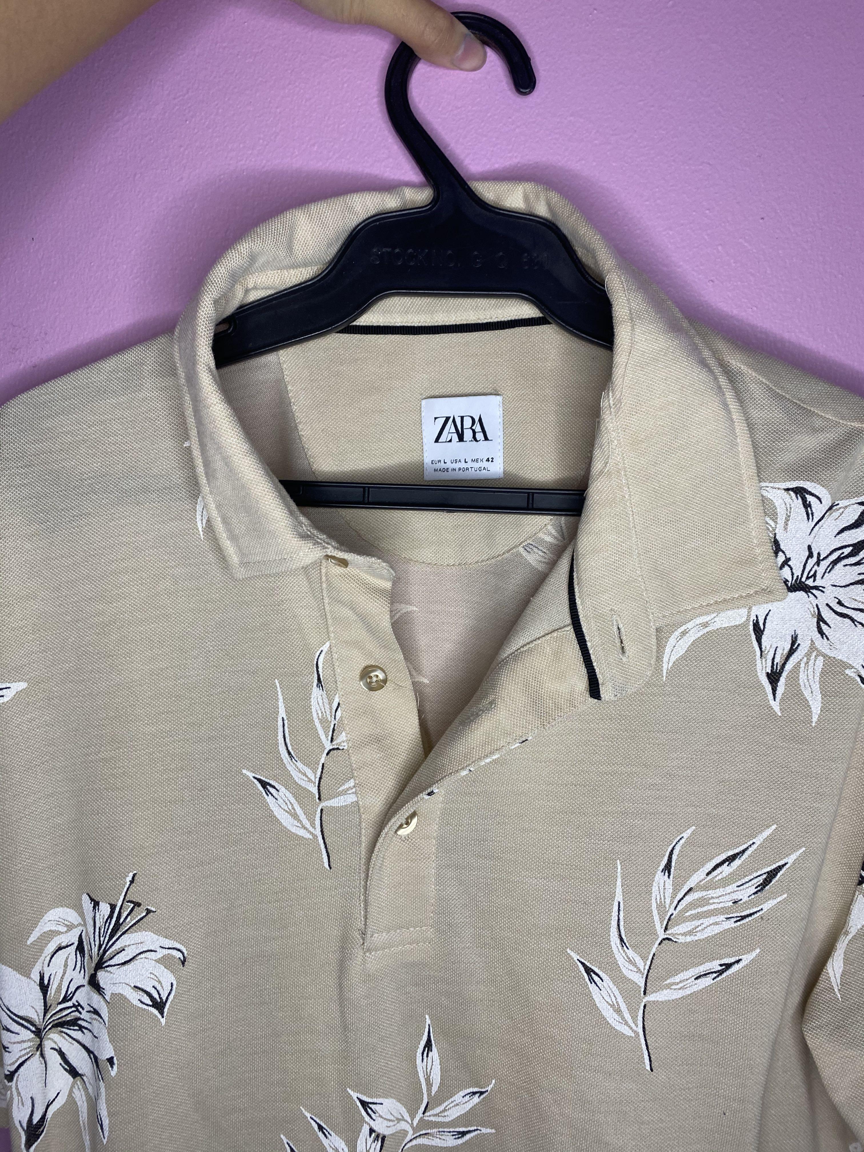 Zara shop floral polo