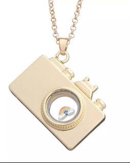Personalized Camera Locket Keychain or Necklace