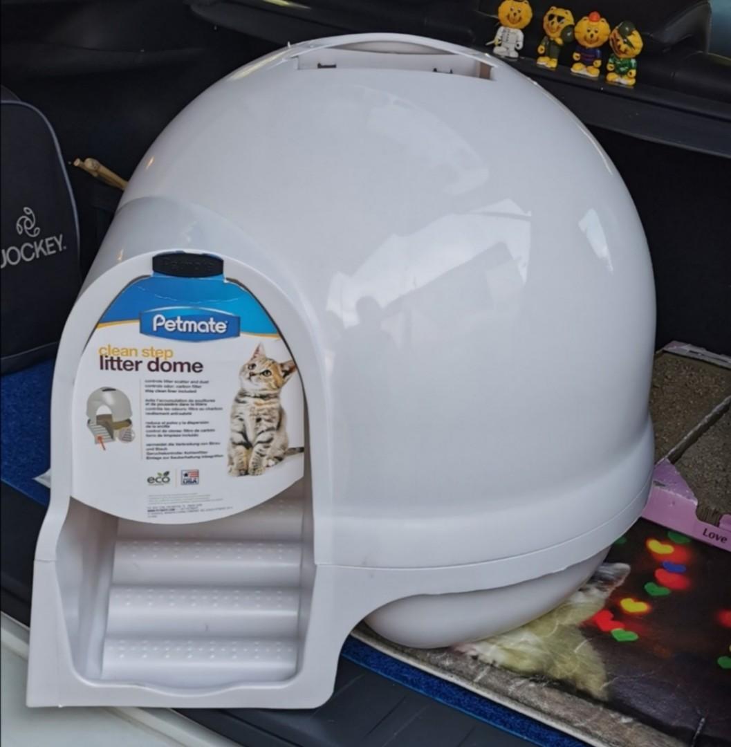 Petmate clean step cat litter dome tray, Pet Supplies, Homes & Other