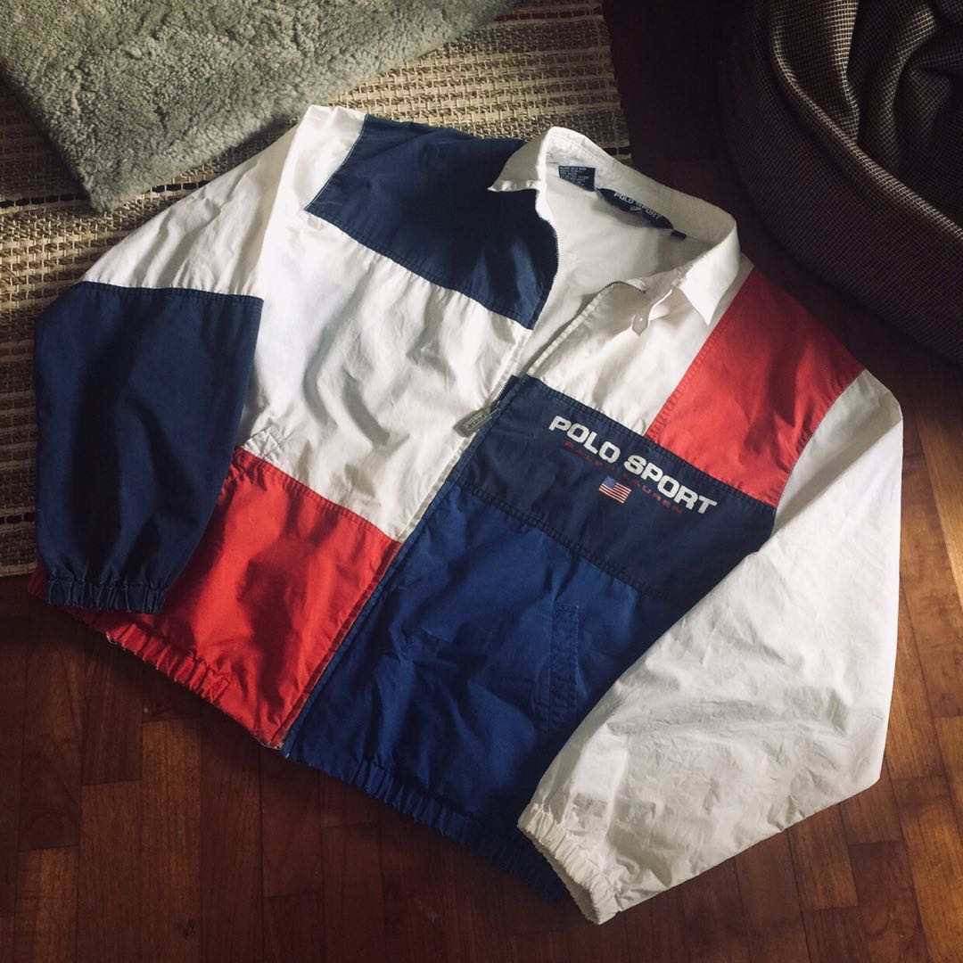 Polo Sport Ralph Lauren Vintage Jacket, Men's Fashion, Tops & Sets, Tshirts  & Polo Shirts on Carousell