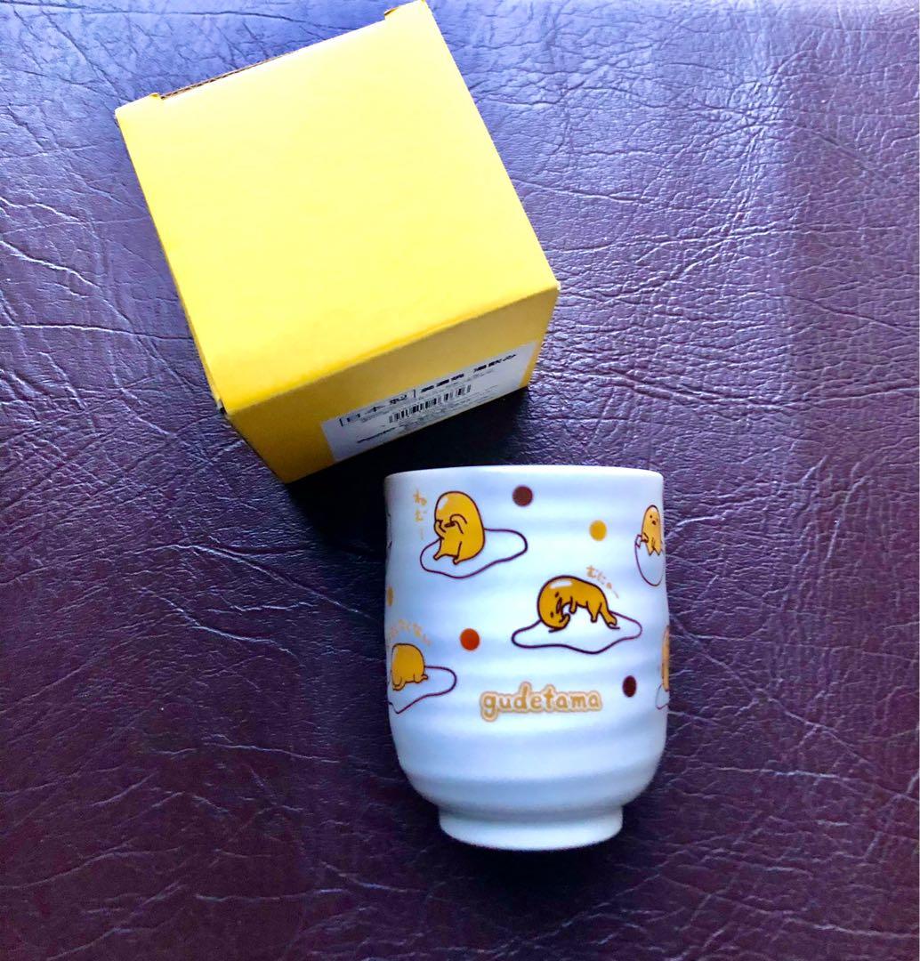 Gudetama Porcelain Teacup, Furniture & Home Living, Kitchenware