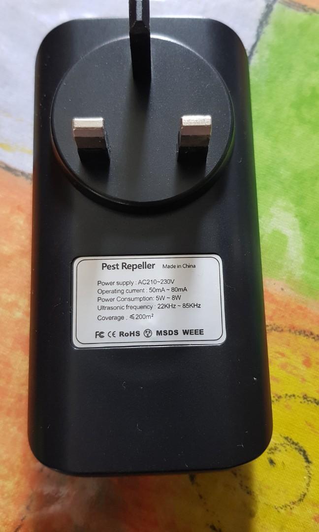 Powerpac ultrasonic mosquito repellent, Furniture & Home Living