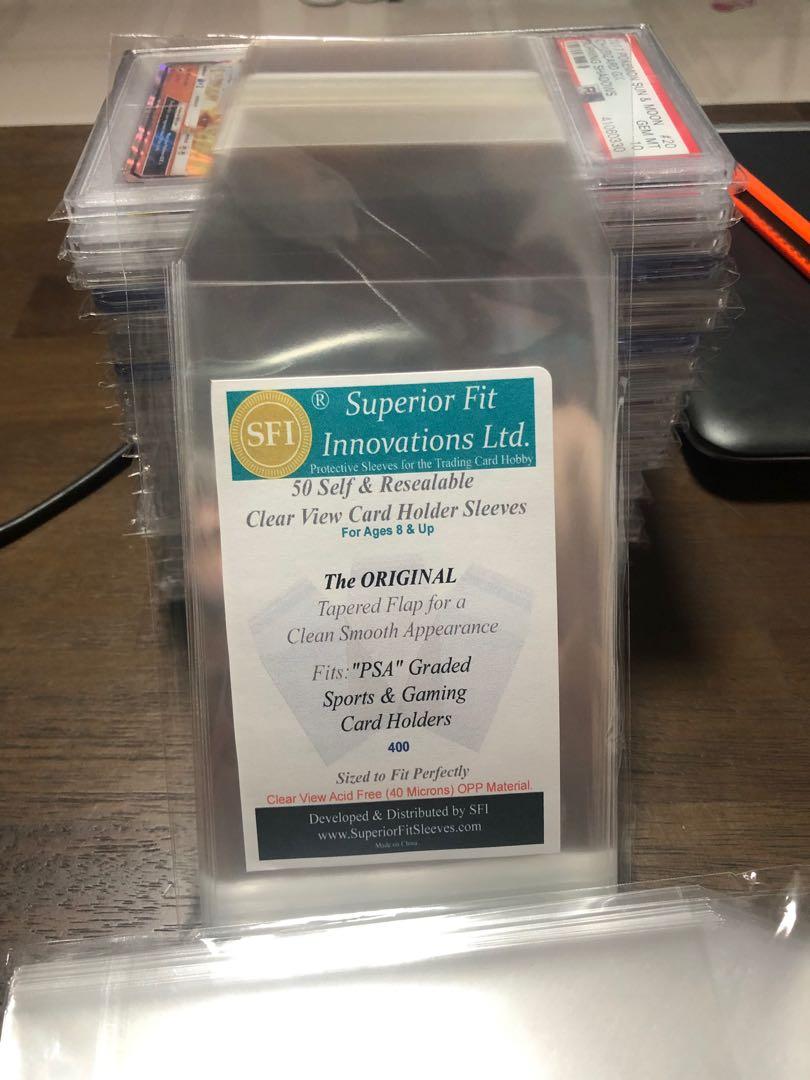 Superior Fit Sleeves for PSA Graded Card Slabs (50) *400*