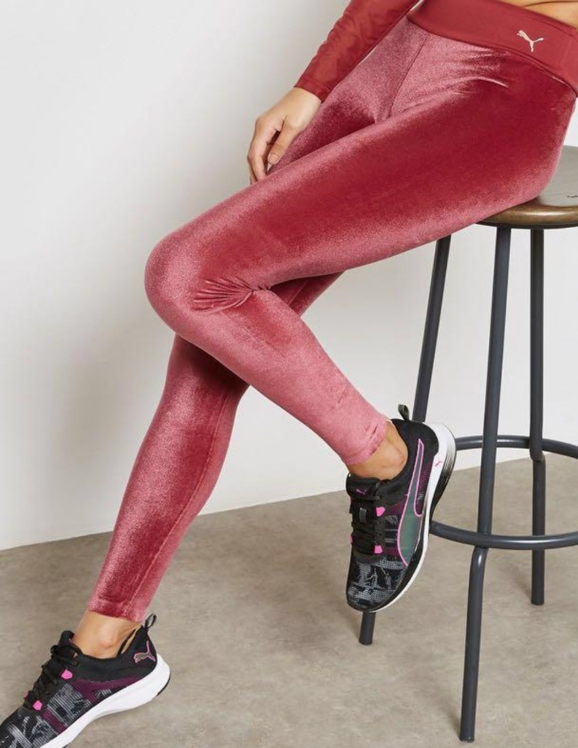 Puma Red Velvet tight legging size S