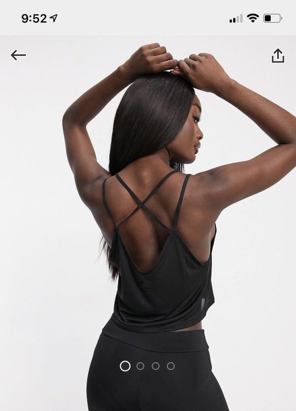 Puma studio strappy vest in black Women s Fashion Tops