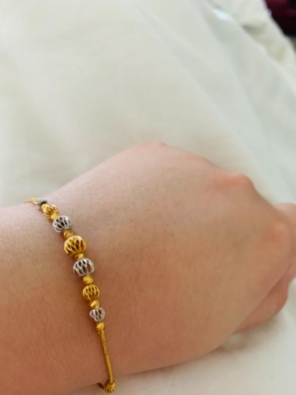 Rantai Tangan Bebola Emas 916 Women S Fashion Jewellery On Carousell