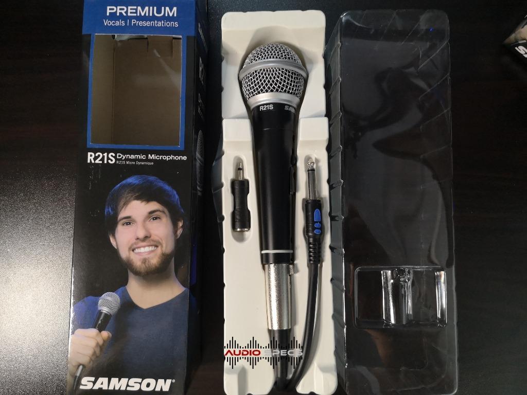 Samson R21S Dynamic Microphone (Category: Microphones) located in Quezon City. Submitted by allanpauco (Listing ID 1071684527, Image 2). Description: 💕Brand new units available on hand 💕Available for pick-up or shipping courtesy of buyer Samson's R21S Dynamic Microphone brings great sound and versatility to a variety of vocal miking applications. Perfect for live vocal performances, presentations and more, the R21S is engineered to the finest d