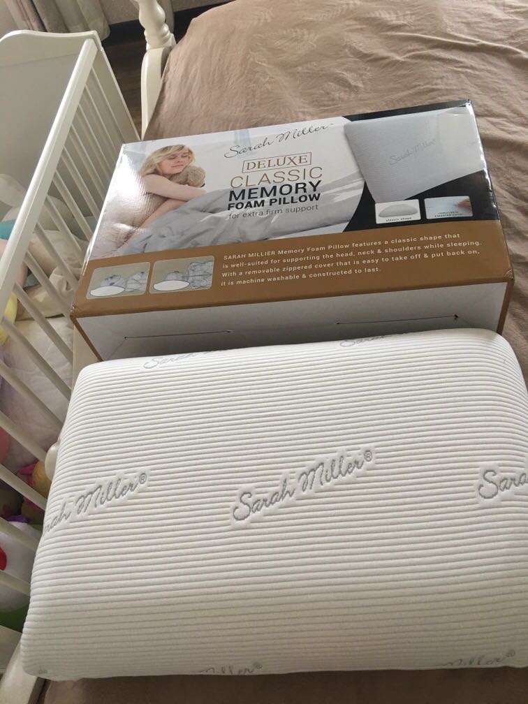 Sarah Miller Classic Memory Foam Pillow Furniture Home Living