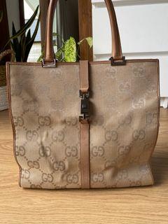 Vintage Gucci Jackie Tote bag in beige