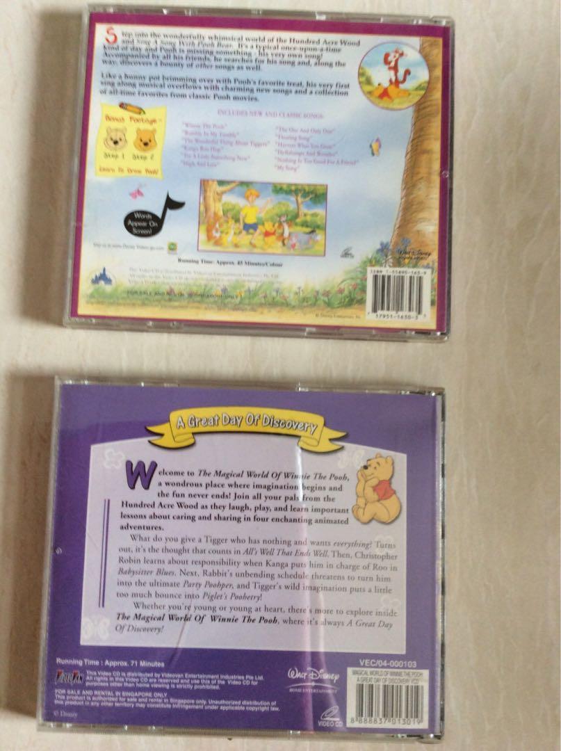 Winnie the Pooh VCD, Hobbies & Toys, Music & Media, CDs & DVDs on