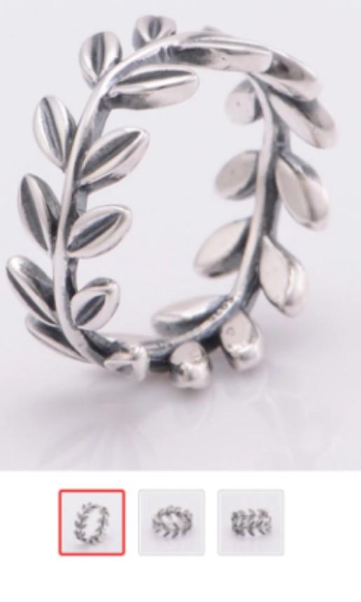 Olive leaf ring pandora deals