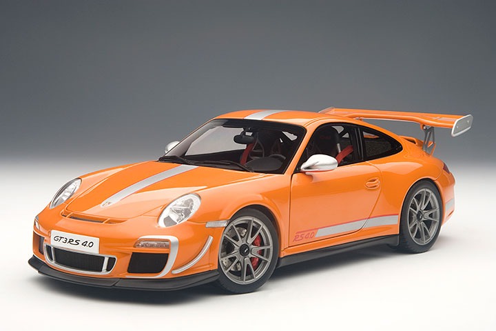 人気ブランドを アイスブルー ショップAUTOart 12 ポルシェ 911 997 GT3 RS オレンジ ブラック 完成品 