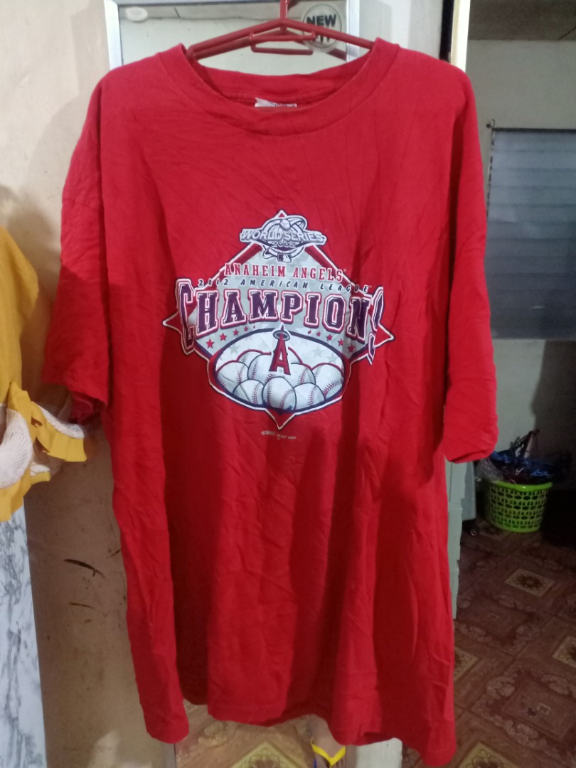 Angels World Series T-Shirt Anaheim MLB Champions 2002 - Tarks Tees