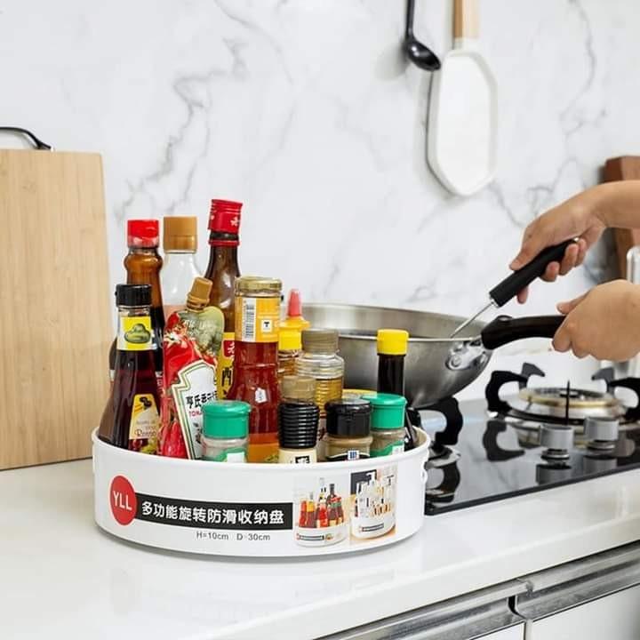 360 Degree Rotating Kitchen Rack Storage Tray Organizer (Category: Storage Boxes & Baskets) located in Manila. Submitted by acinad_ (Listing ID 1071760404, Image 1). Description: 360 Degree Rotating Kitchen Rack Storage Tray Organizer For shipping: - Grab Delivery - LalaMove - Angkas Message for inquiries!.