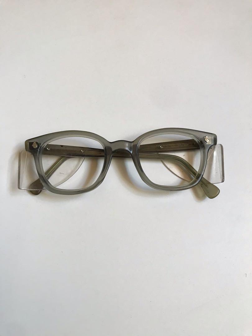 60s vintage american optical sunglasses frame smoke grey, Men's