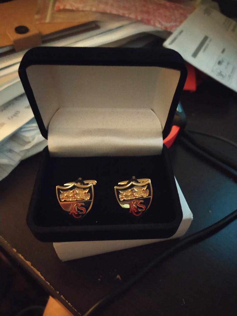ACS cufflinks (Category: Precious Stones) located in Singapore. Submitted by clearance9 (Listing ID 1071843023, Image 1). Description: Retails at $50 on the ACS OBA store. New and unused. Self collect in North-East or CBD..