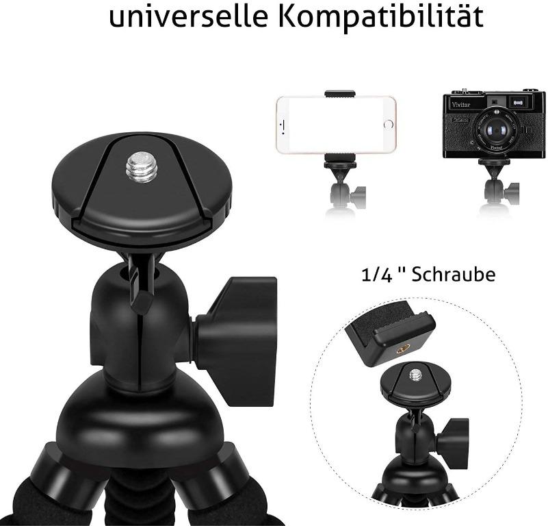 Ailun Phone Camera Tripod Mount Stand Compact Phone Holder Compatible for iPhone 11 12 Pro Max mini and More Cellphone Camera Mobile Phones Gadgets Mobile Gadget Accessories Mounts Holders on Carousel...