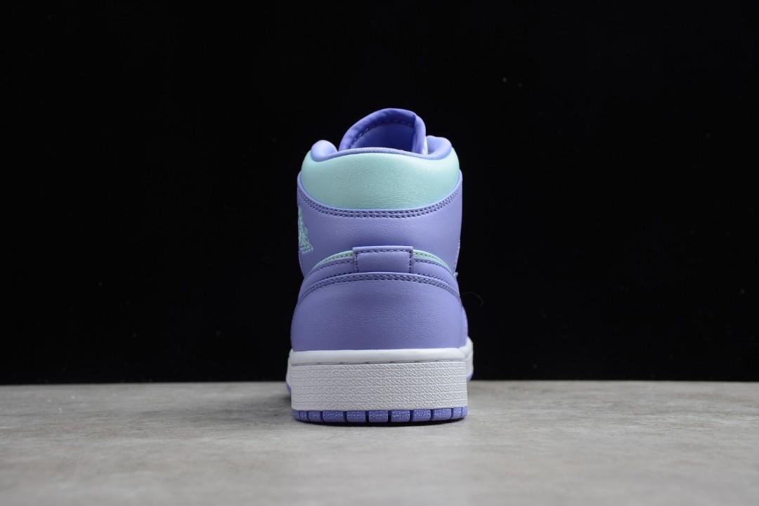 air jordan mid 1 purple aqua