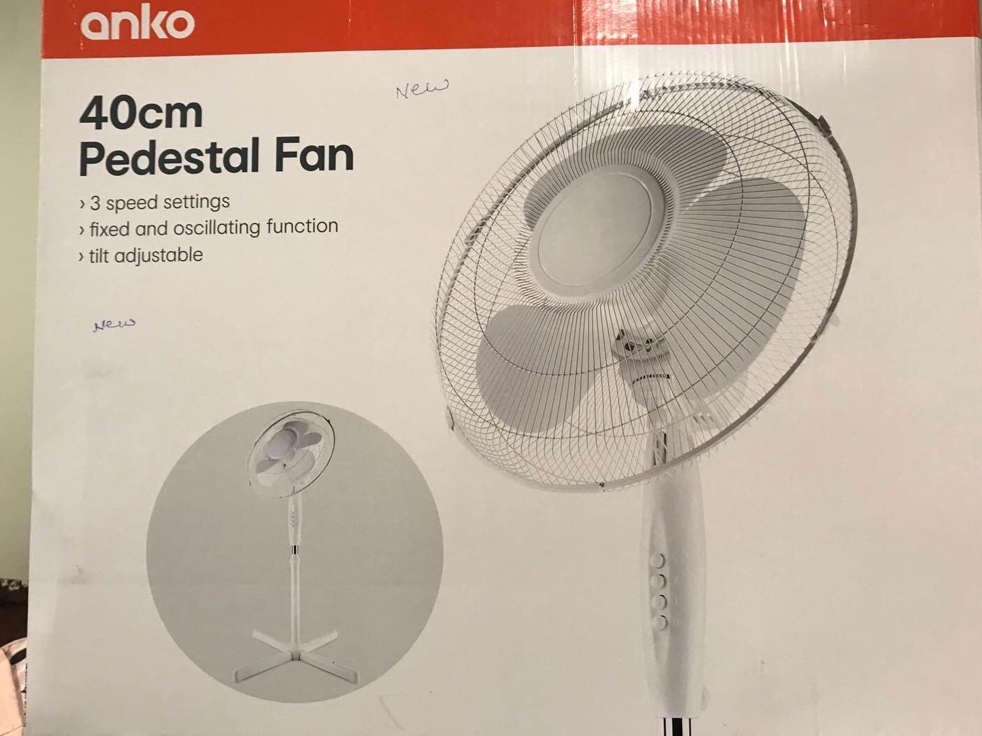 Anko 40cm pedestal fan, Furniture & Home Living, Lighting & Fans, Fans