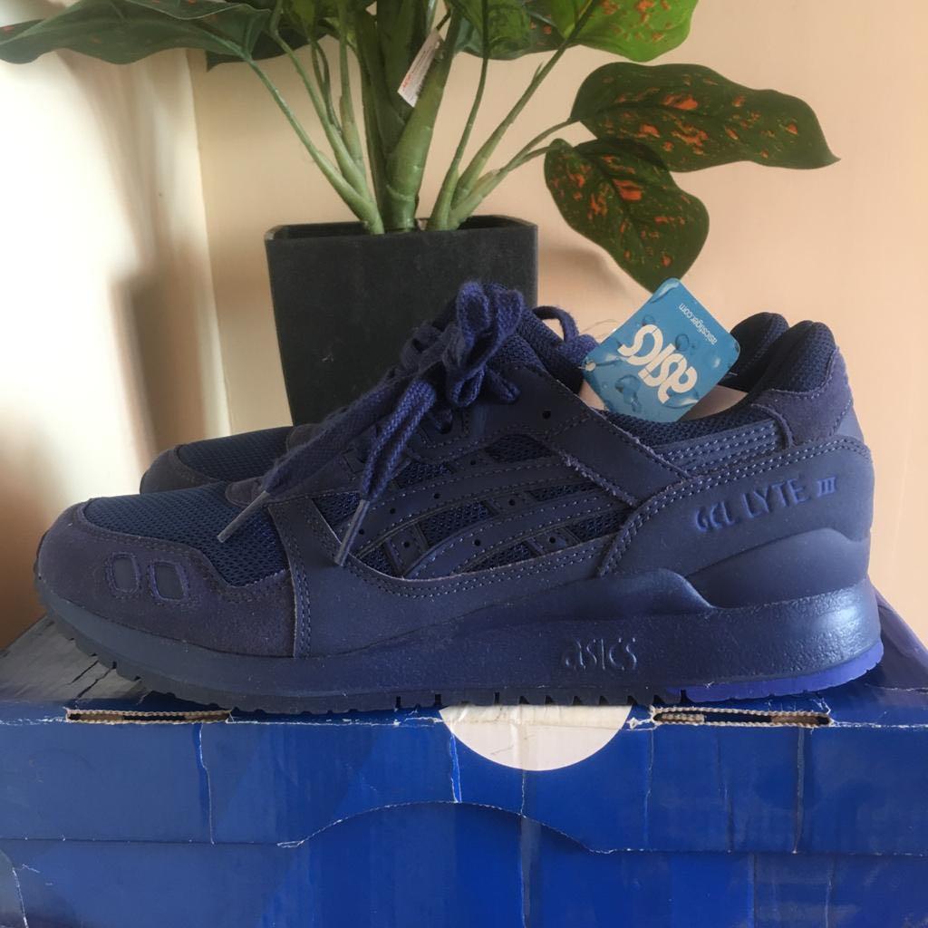 Asics Gel Lyte iii Indigo Fesyen Pria Sepatu Sneakers di Carousell