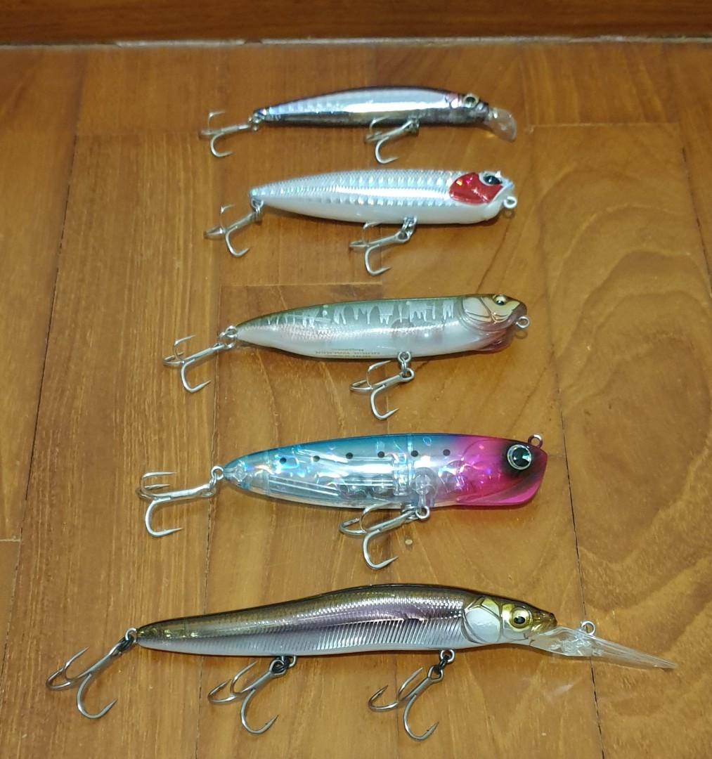 Assorted Japanese Fishing Lures, Sports Equipment, Fishing on Carousell