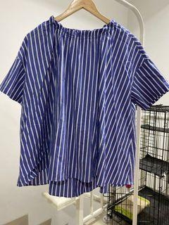 Atasan biru salur