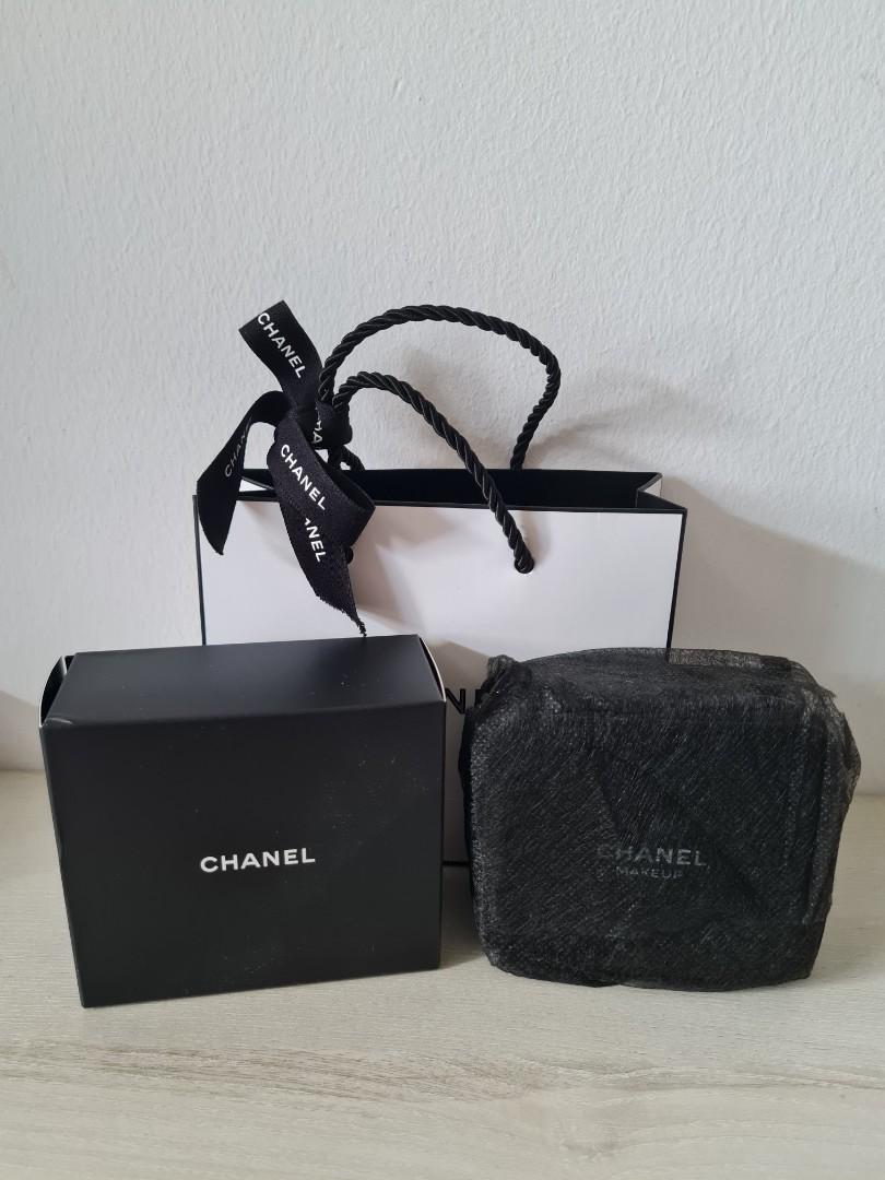 100 AUTHENTIC CHANEL COSMETIC MAKEUP BAG SMALL BLACK BIRTHDAY GIFT