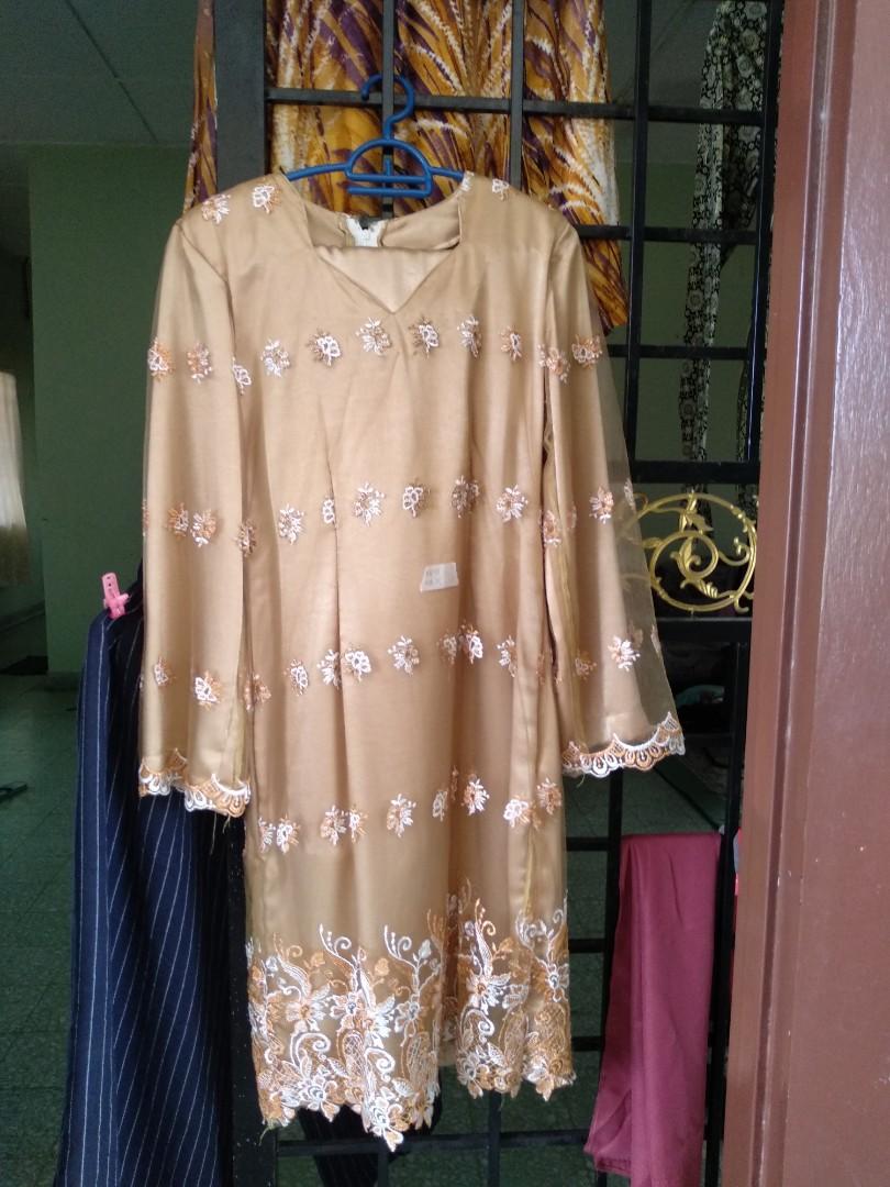 Baju Kurung Moden Lace Muslimah Fashion Two Piece On Carousell