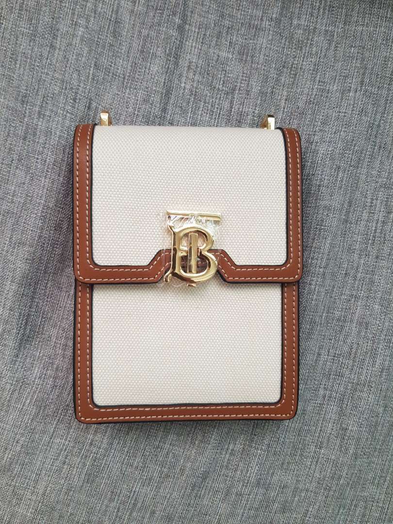 burberry cotton canvas leather robin mini bag