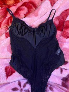 Black lace bodysuit