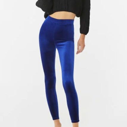 forever 21 blue leggings