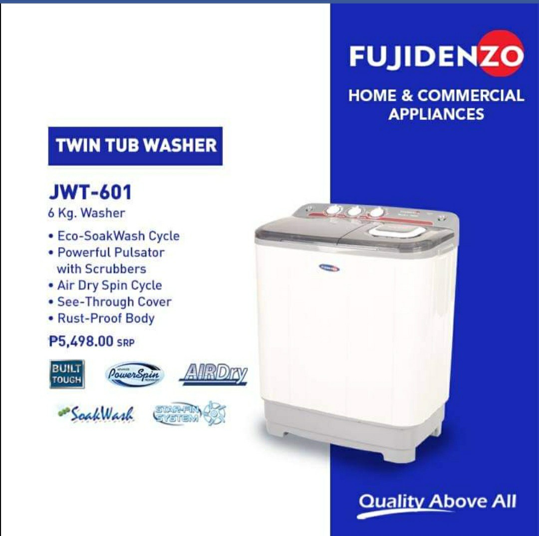 Fujidenzo Twin Tub Washing Machine Review 2024 www.alhudapk