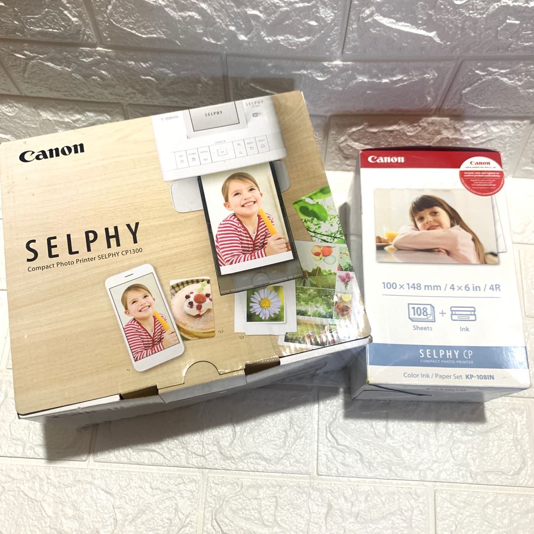 canon selphy cp1300 compact photo printer free canon selphy ink paper all in