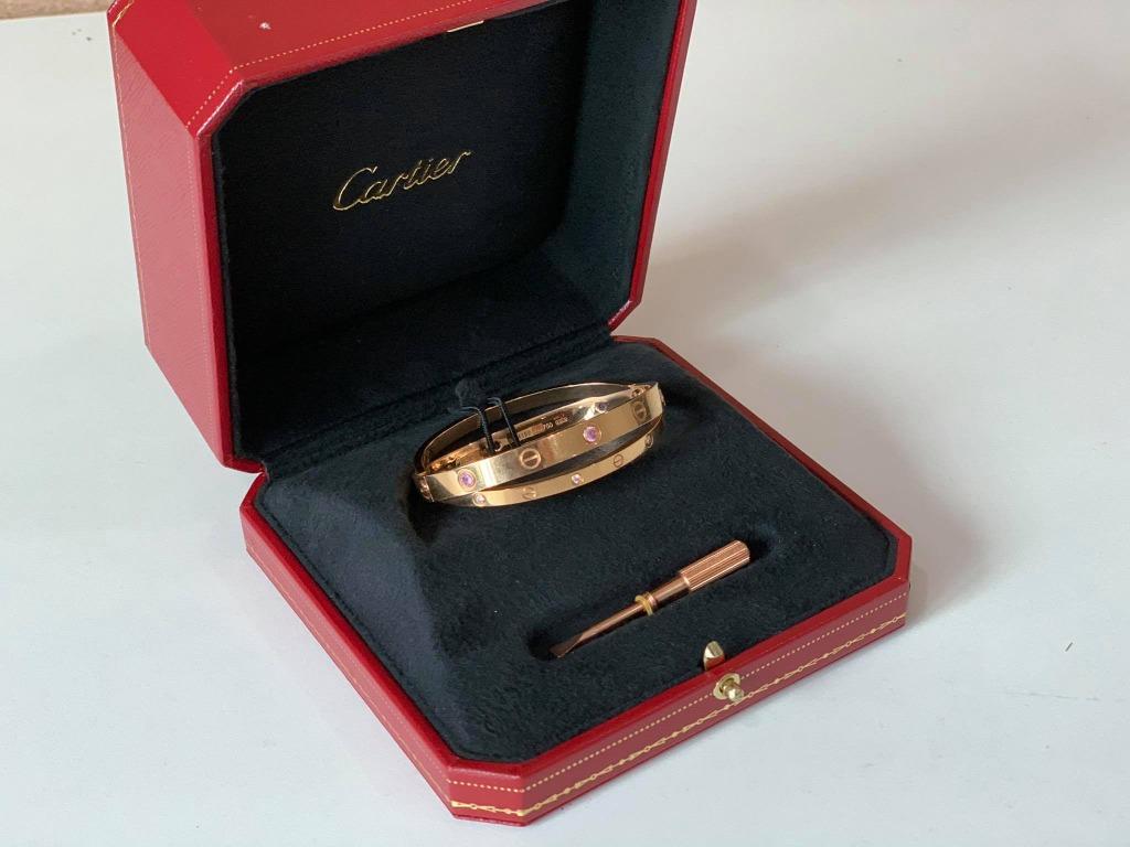 Cartier sapphire love bracelet outlet