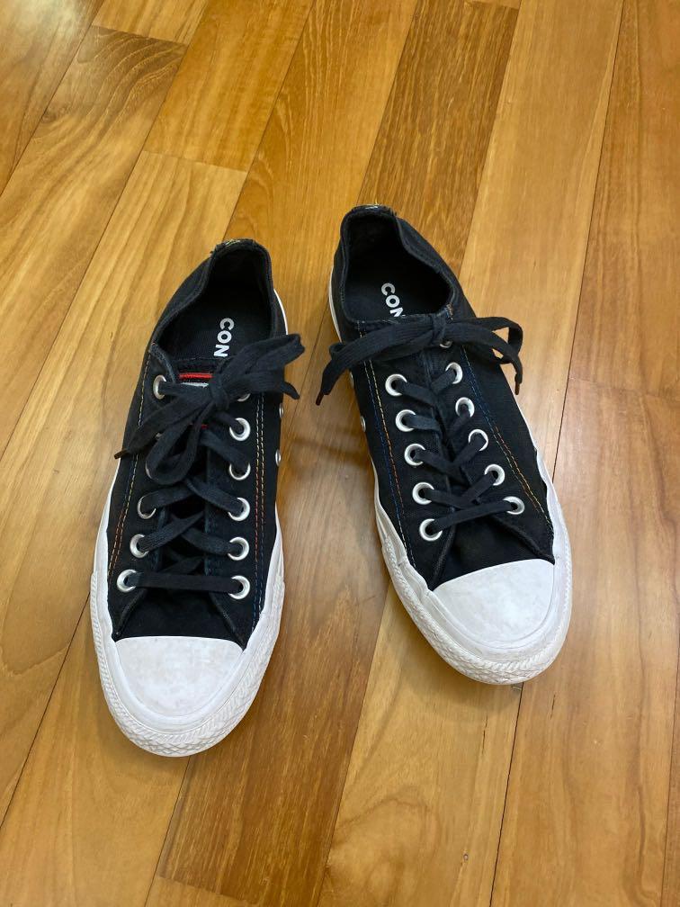 Converse black cheap rainbow