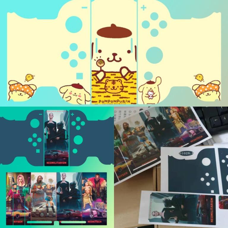 Customized Sticker Nintendo Switch Gen 2 Console Grip PVC sticker ...