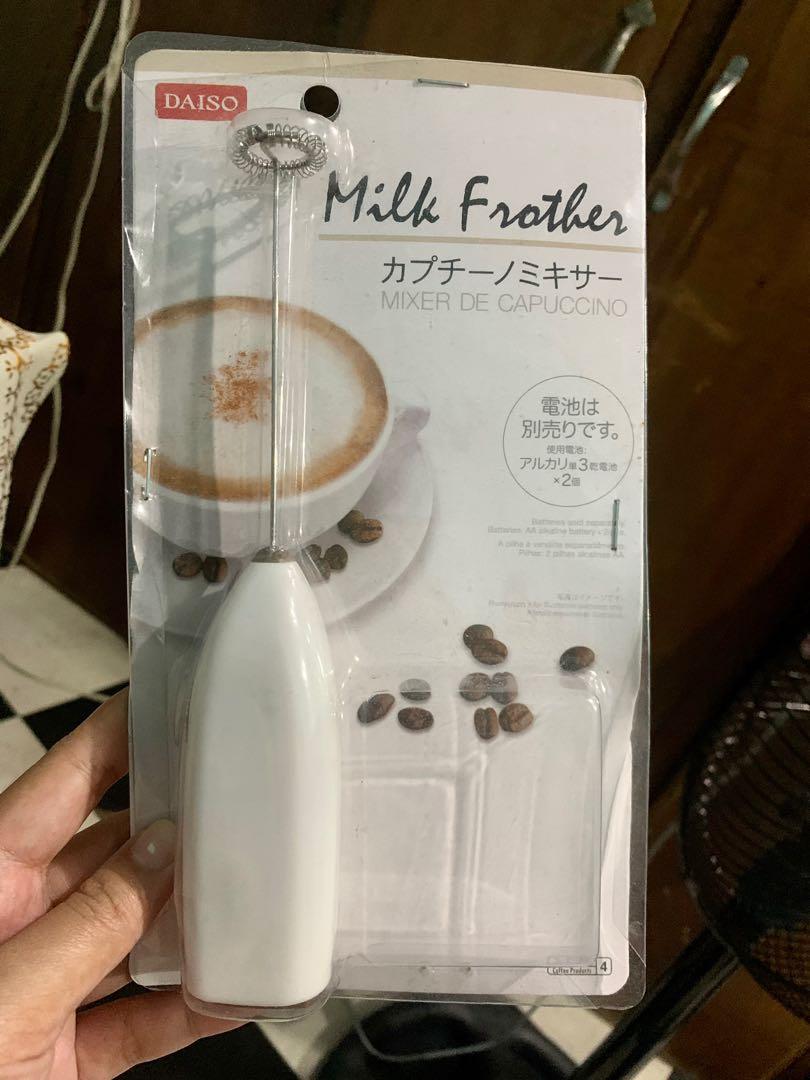 Daiso Milk Frother White Food Drinks Beverages On Carousell